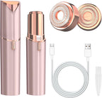 Facial Hair Remover for Women, Face Hair Trimmer with Two Replacement Blades, Rechargeable Women's Facial Shaver, Painless Lady Shavers for Women for Face Hair