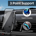 Soporte mejorado para teléfono de coche, rotación de 360°, con succión súper fuerte, soporte de teléfono para salpicadero/parabrisas/ventilación de aire, soporte de teléfono para todos los