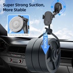 Soporte mejorado para teléfono de coche, rotación de 360°, con succión súper fuerte, soporte de teléfono para salpicadero/parabrisas/ventilación de aire, soporte de teléfono para todos los