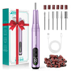 Electric Nail File, Cordless Nail Drill, Pedicure Sets for Feet, Nail Drill, Electric Nail File for Gel/Acrylic Nails and Hard Cuticles