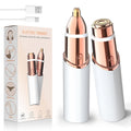 Rasuradora Facial Mujer Recortadora de Cejas Electrica, Afeitadora Eléctrica 2 en 1 Para El Rostro con Luz LED, Barbilla, Mejillas y Cejas Regalo Mujer