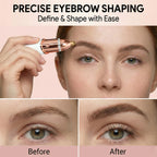 Rasuradora Facial Mujer Recortadora de Cejas Electrica, Afeitadora Eléctrica 2 en 1 Para El Rostro con Luz LED, Barbilla, Mejillas y Cejas Regalo Mujer