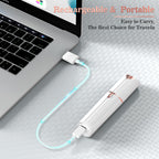 Facial Hair Remover for Women, Face Hair Trimmer, Rechargeable Women's Facial Shaver, Painless Lady Shavers for Women for Face Hair, Upper Lips, Peach Fuzz, Bikini Body-White