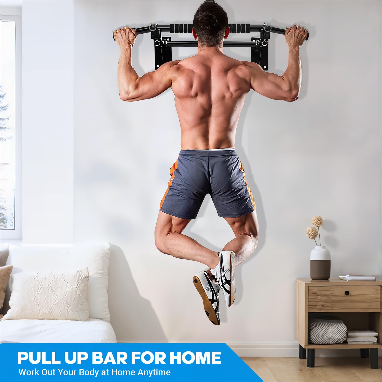 dominadas para Flexiones, Dominadas En Casa para TRX entrenamiento en casa, Pull Up Bar tubos de acero Max 200 kg
