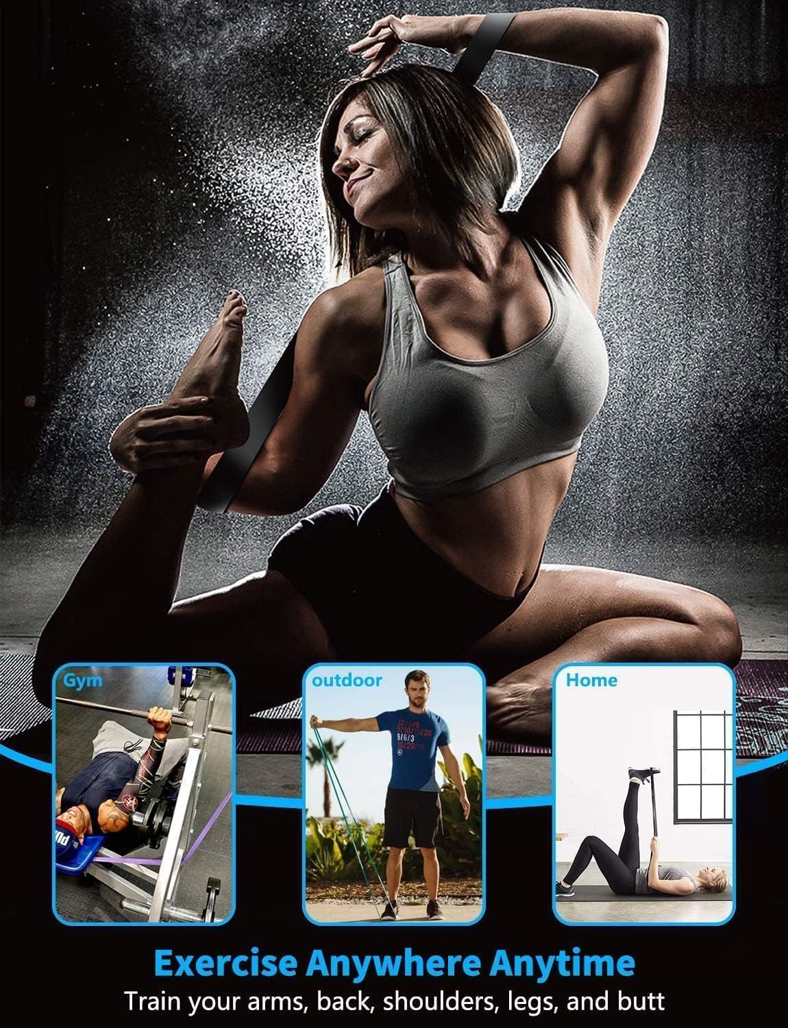 Juego De Bandas De Resistencia para Hombres Y Mujeres | Bandas De Dominadas para Fitness, Crossfit, Gimnasio Y Yoga